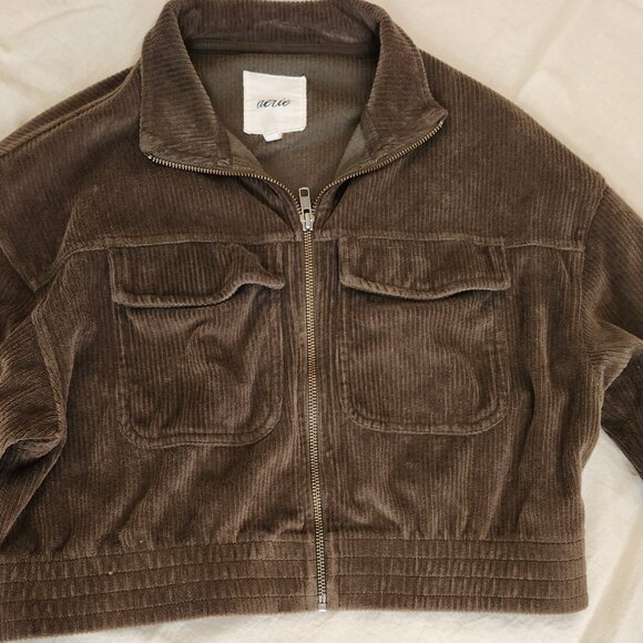 Aerie Groove-On Velour Full Zip Sweatshirt - Picture 2 of 16